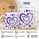 Mom's Grandma's Sweethearts - Gift For Mother, Grandmother - 3D Inflated Effect Printed Mug, Personalized White Edge-to-Edge Mug
