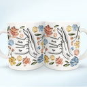 High Five Paw And Hand - Gift For Cat Mom, Cat Lover, Mother, Pet Lovers - 3D Inflated Effect Printed Mug, Personalized White Edge-to-Edge Mug