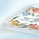 Hand In Hand, I Will Always Protect You - Gift For Mom, Grandma - Personalized Square Shaped Acrylic Plaque