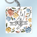 Hand In Hand, I Will Always Protect You - Gift For Mom, Grandma - Personalized 3D Inflated Effect Printed Acrylic Keychain