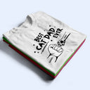 Best Dog Dad Ever Hand Punch - Personalized T Shirt