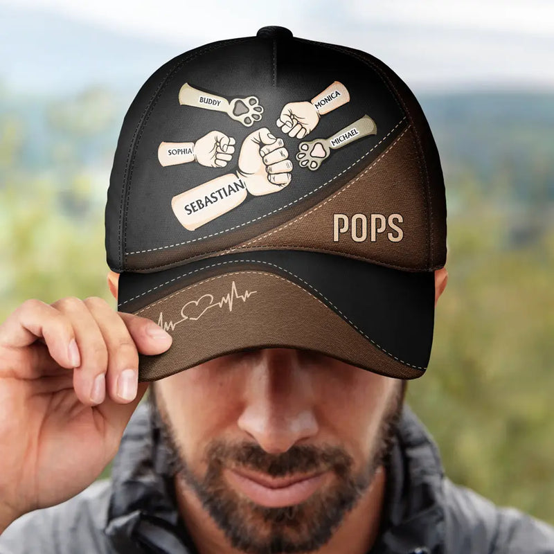 Fist Bump, Best Friends For Life Kid Pet - Personalized Classic Cap