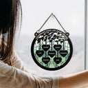 Grandkids Make Life More Grand - Personalized Window Hanging Suncatcher Ornament