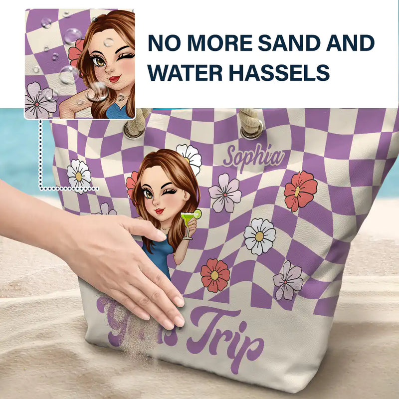 Girls Trip Besties For The Resties - Personalized Beach Bag
