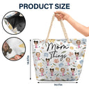 Custom Photo Grandma Things - Personalized Beach Bag