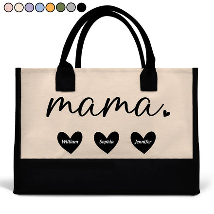 Mama Gigi Grandma - Personalized Canvas Tote Bag