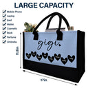 Mama Gigi Grandma - Personalized Canvas Tote Bag