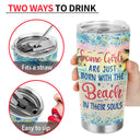 Just A Girl Who Loves Beaches - Gift For Women - Personalized Custom Tumbler