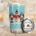 Dear Dad Great Job I'm Awesome Thank You Retro Young - Father Gift - Personalized Custom Tumbler