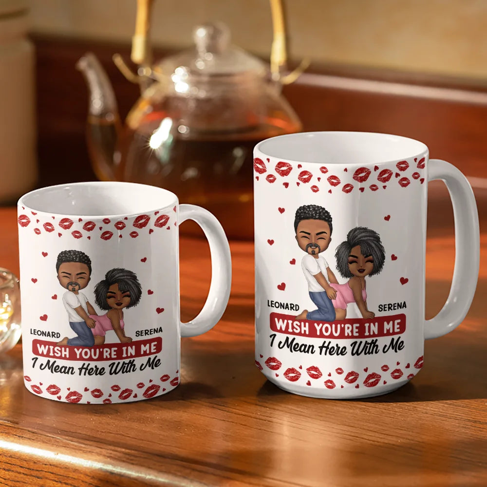 Gift For Couples,Old Couples,Gift For Husband,Gift For Wife,Gift For Boyfriend,Gift For Girlfriend,Love - My Favorite Thing To Do Is You Romantic Couple - Personalized White Edge-to-Edge Mug