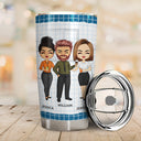 Unbreakable Bond Of Coworkers Who Put Up With - Funny, Anniversary, Goodbye, Retired, Birthday Gifts For Colleagues, Besties - Personalized Tumbler