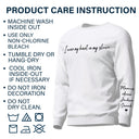 I Wear My Heart On My Sleeve - Gift For Mom, Grandma, Besties, Sisters - Personalized Sweatshirt With Sleeve Imprint