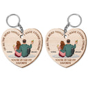 Of All The Weird Things - Gift For Couples, Husband, Wife - Personalized Wooden Keychain