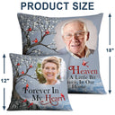 Custom Photo When You Miss Me - Loving, Memorial Gift For Siblings, Family, Friends - Personalized Pillow