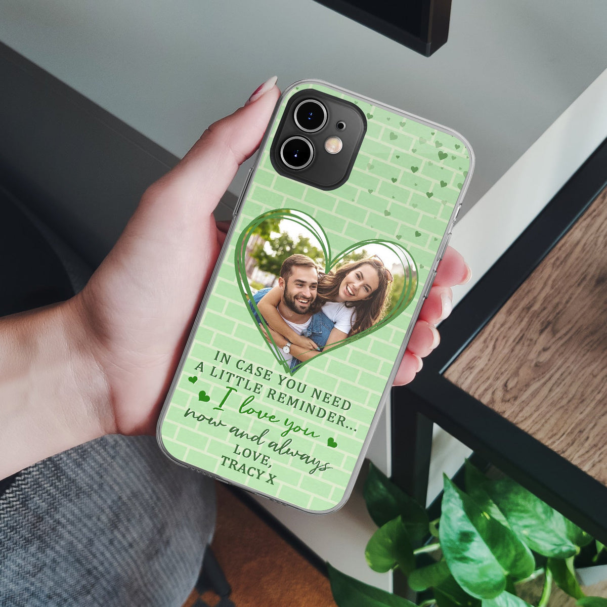 Custom Photo In Case You Need A Little Reminder - Gift For Couples, Husband, Wife - Personalized Clear Phone Case