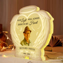 Custom Photo Dad's Light Always Shine In My Heart - Loving, Memorial Gift For Family, Siblings, Friends - Personalized Custom Shaped Photo Light Box