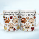 Forever In My Heart - Memorial Gift For Dog Lovers, Cat Lovers - 3D Inflated Effect Printed Mug, Personalized White Edge-to-Edge Mug