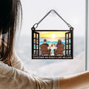 You And Me We Got This Life We Love - Personalized Window Hanging Suncatcher Ornament