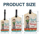 And So The Adventure Begins - Personalized Luggage Tag