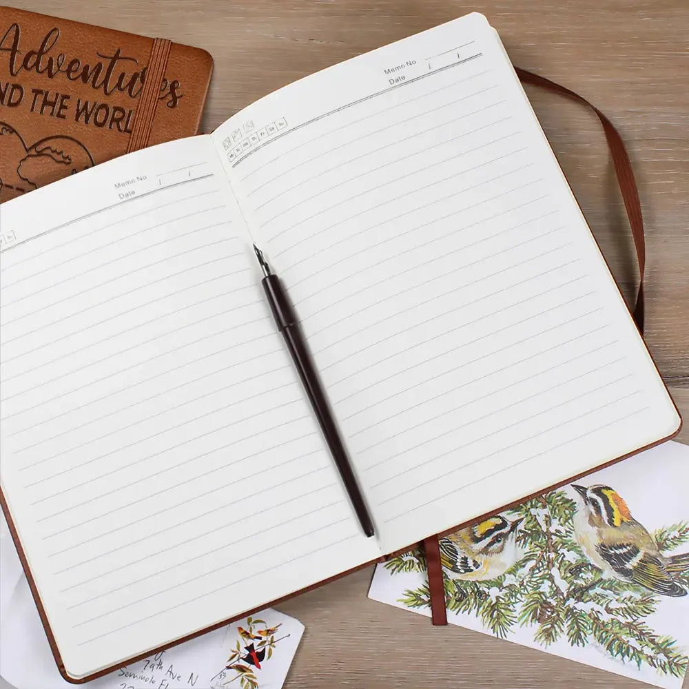 Our Adventures Around The World - Personalized Leather Journal