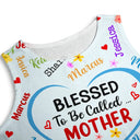Blessed To Be Called Grandma Nana - Personalized Sleeveless Tank Dress