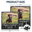 Custom Photo Forever In My Heart - Personalized Rectangle Memorial Garden Stone
