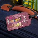 Adventure Awaits Travel Is My Therapy - Personalized Luggage Tag