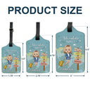 Adventure Awaits Travel Is My Therapy - Personalized Luggage Tag