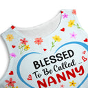 Custom Photo Bless To Be Called Grandma Nana Mom - Personalized Sleeveless Tank Dress