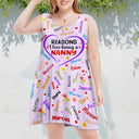 Reasons I Love Being A Grandma - Personalized Sleeveless Tank Dress