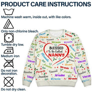 Blessed To Be Called Grandma Nana - Personalized Unisex Ugly Sweater
