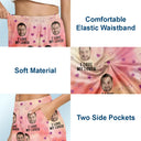 Gift For Couples, Gift For Husband, Gift For Wife ,Gift For Boyfriend, Gift For Girlfriend - Custom Photo Funny I Love My Lover - Personalized Pajama Shorts