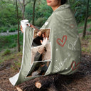 Gift For Couples,Gift For Husband,Gift For Wife,Custom Photo,Love - Custom Photo Calendar Couple The Day Our Journey Began - Personalized Fleece Blanket, Sherpa Blanket