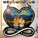 Memorial, Pet Lovers, Dog Lovers, Cat Lovers - You Left Paw Prints In My Heart - Personalized Window Hanging Suncatcher Ornament