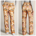 Gift For Grandma, Gift For Mother - Custom Photo Bless To Be Called Grandma Nana Flower Pattern - Personalized Pajama Pants