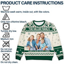 Christmas,Family,Parents,Gift For Kids,Custom Photo,Happy - Custom Photo Family Merry Christmas - Personalized Unisex Ugly Sweater
