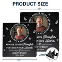 Memorial, Family, Parents - Custom Photo Memorial Always Loved Never Forgotten - Personalized Rectangle Memorial Garden Stone
