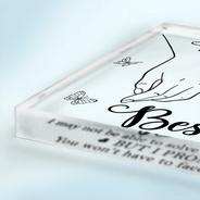 Gift For Bestie,Gift For Sisters,Happy - I May Not Be Able To Solve All Of Your Problems - Personalized Square Shaped Acrylic Plaque