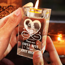Custom Photo,Gift For Couples,Gift For Husband,Gift For Wife,Gift For Boyfriend,Gift For Girlfriend,Love - Custom Photo I Met You I Liked You I Love You - Personalized Crystal Candle Holder
