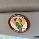 Gift For Couples, Love, Gift For Husband, Gift For Wife, Gift For Boyfriend, Gift For Girlfriend - Kissing Couple I Need You Here With Me - Personalized Custom Shaped Car Visor Clip
