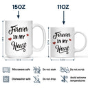 Dog Dad Forever In My Heart - Memorial Gift For Dog Lovers - Personalized Mug