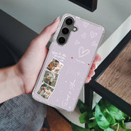 Custom Photo Calendar The Day Our Journey Began Version 2 - Gift For Couples - Personalized Clear Phone Case