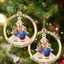 Congrats On Being My Bestie - Personalized Wooden Cutout Ornament