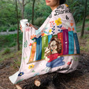 Reading, Gift For Yourself - Book Flower My Reading Blanket - Personalized Fleece Blanket, Sherpa Blanket