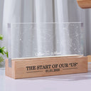 Star Map The Start Of Our Us Couple - Personalized Rectangle LED Light
