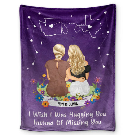 Instead Of Missing You - Personalized Fleece Blanket, Sherpa Blanket