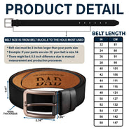 Gift For Father,Gift For Husband - The Only Thing Better Than Having You As Husband - Personalized Engraved Leather Belt