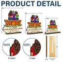 The Love Between Mother & Daughter Is Forever - Personalized Custom Shaped 2-Layered Wooden Plaque