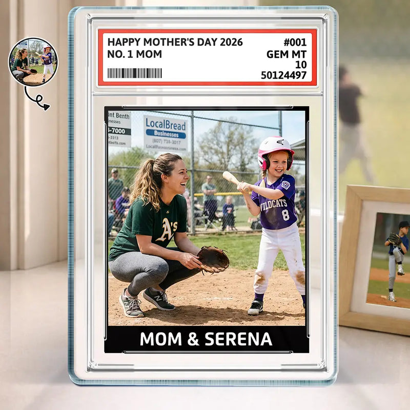 Custom Photo,Baseball,Sport Dad,Sport Mom,Happy - Custom Photo Baseball Gift Family Dream Team - Personalized Custom Shaped Acrylic Plaque