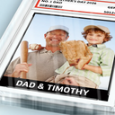 Custom Photo,Baseball,Sport Dad,Sport Mom,Happy - Custom Photo Baseball Gift Family Dream Team - Personalized Custom Shaped Acrylic Plaque